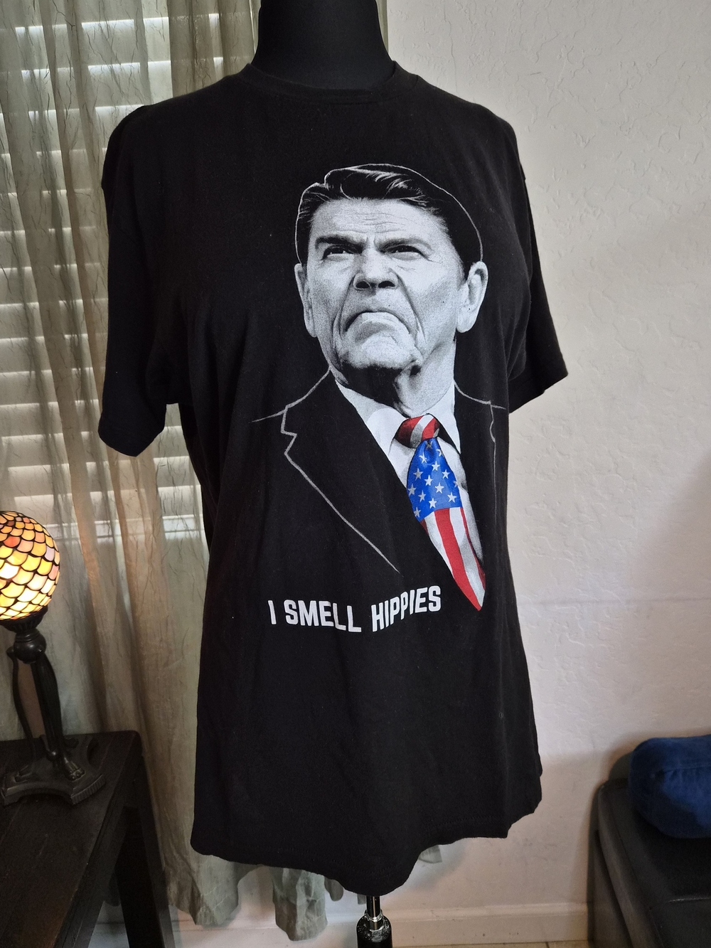 "I Smell Hippies" - Funny Reagan  T-shirt - Unisex #0251